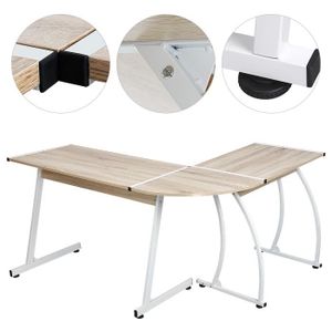 Bureau D Angle En Forme De L En Bois Coin Bureau Ordinateur Station De Travail Grand Pc Gaming Bureau Etude Couleur Chene Achat Vente Bureau Bureau D Angle En Forme De