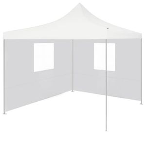 TONNELLE - BARNUM Tente de réception pliable - FIHERO - 2x2 m - Blanc - Résistance UV et eau