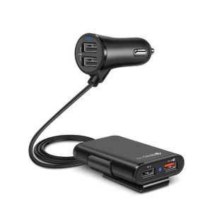 Chargeur Voiture 3 Ports 5,1A Net Solutions Noir Allume Cigare USB