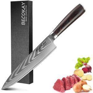Couteau De Chef Damas Achat Vente Pas Cher