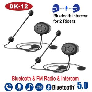 INTERCOM MOTO Couleur Double DK-12  Interphone Bluetooth 1000 Po
