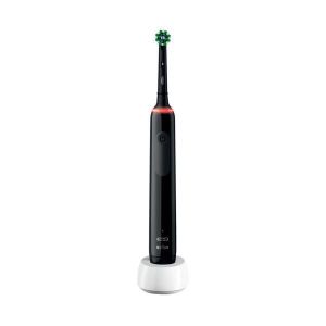 BROSSE A DENTS ÉLEC Brosse à dents électrique Oral-B Series Pro 3 3000 noire avec 3 modes de brossage, contrôle de la pression des gencives à 360o,