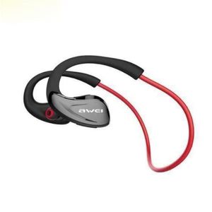 CASQUE - ÉCOUTEURS AWEI A880BL rouge Sport Sans Fil Casque Bluetooth 