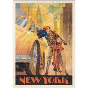 PUZZLE La Minute New-Yorkaise, Affiche Vintage - Premium 