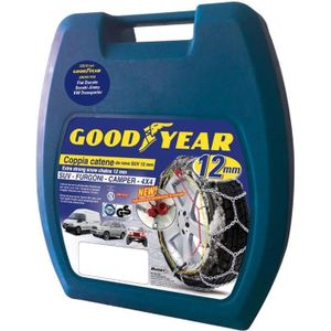 Goodyear Chaînes à Neige 9 Mm – Taille 130, Montage Rapide, Approuvées TÜV/ÖNORM