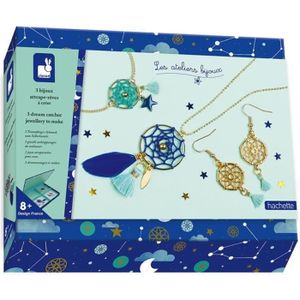 CRÉATION DE BIJOUX Kit Créatif - Bijoux Attrape-Rêves - JANOD - Dès 8 ans - Multicolore/Bleu