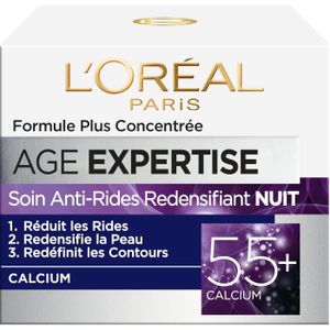 HYDRATANT VISAGE Crème Soin nuit Age Expertise 55+ L'OREAL PARIS - 