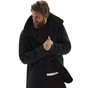 Blouson agneau retourné new arrivals homme