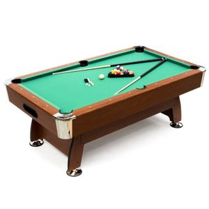 BILLARD DEVESSPORT - Billard Cortés - Table de pool billiards salon 7ft - Marron - Adulte - A monter soi-même - Mixte