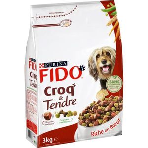 CROQUETTES FIDO Croq'&Tendre - Bœuf, céréales et avec des vit