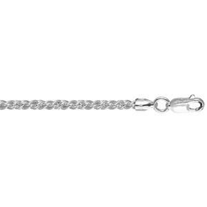 4 mm 14k Or Blanc Argent Sterling 925 Twist Box Lien Hommes Italien Chaîne Collier