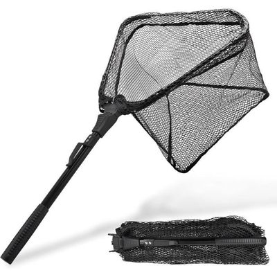 Épuisette Pêche Télescopique 180cm - Filet Pliable Portable Pour Carpe, Truite - Alliage Aluminium