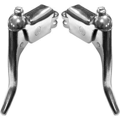 Paire De Poignées De Frein Aluminium Vélo De Course – Vintage / Ancien – Argent