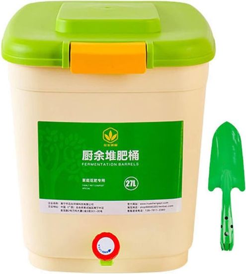 Seau à Compost D'Intérieur En Acier Avec Filtre Anti-Odeur