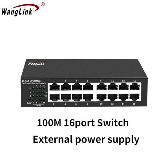 Commutateur Réseau Gigabit 2 Ports - Splitter Ethernet POE - Compact, Pour Câbles Cat 5/6/7 - Conception écologique - 3