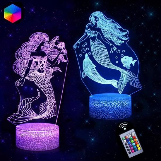 HPBN8 Ltd Créatif Manchot Nuit Lampe Sirène Art Déco Lampe