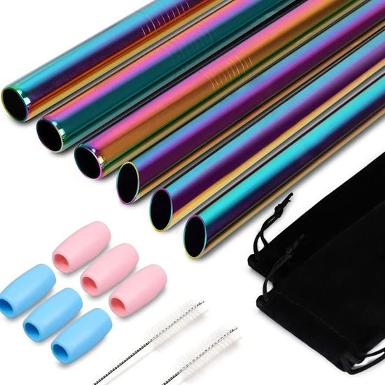 Sourcing Map 8pcs Silicone Paille Conseils, Silicone Paille