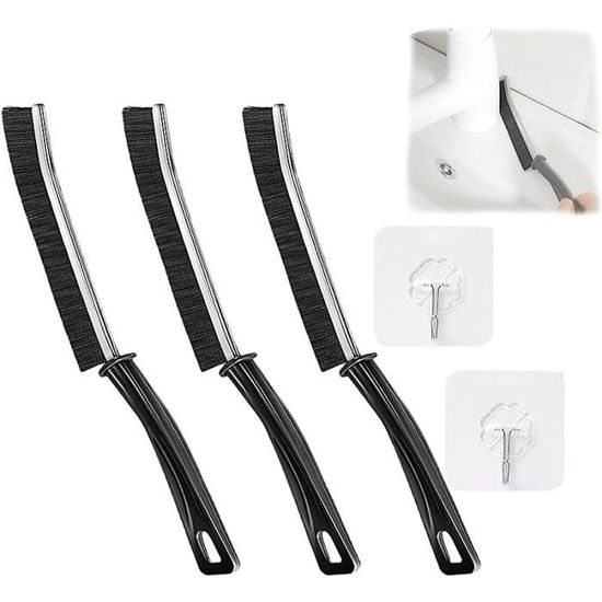 Lot De 8 Brosses Pour Joints De Carrelage - Poils Durs Nylon, Extrémité Pointue, Poignée Ergonomique, Pour Salle De Bain Et Cuisine