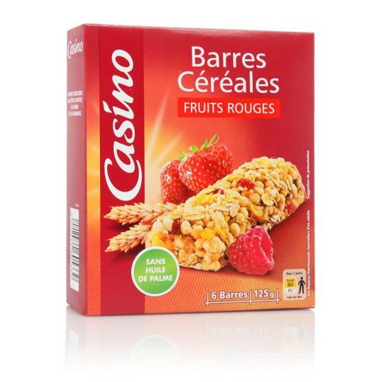 Barre Cereales Fruits Rouges 125g Achat Vente Barre De Cereale