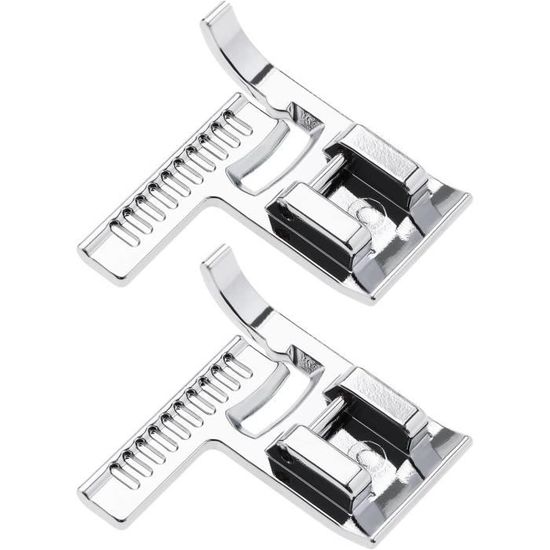 2 Pieds De Biche Pour Fermeture éclair à Clipser - Compatibles Singer, Brother & Autres Machines à Coudre - Alliage Zinc - Gain De Temps Garanti - 8
