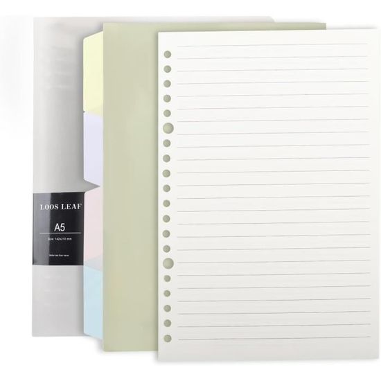 Intercalaires Classeur A4 6 Onglets TESSTSY Intercalaires Classeur