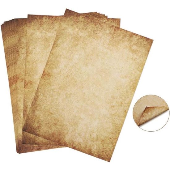 PARCHEMIN Lot de 50 feuilles A4 - Champagne APLI PCL1677
