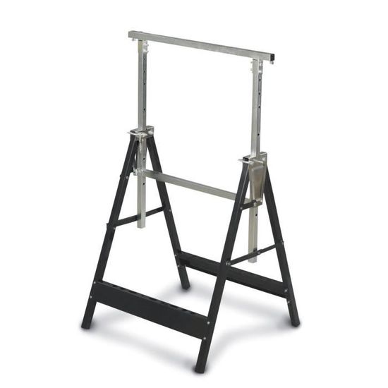 Paire De Supports Roulants Pliables Et Réglables Pour Atelier - Hauteur De 68cm à 107cm (idéal Travail Du Bois)