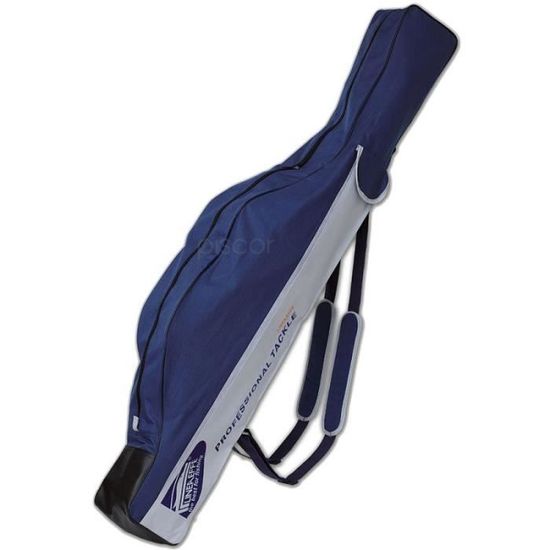 Fourreau Rigide Pour Cannes à Pêche Trabucco - 3 Compartiments (2+1), Dimensions 186x34x16 Cm, Tissu Imperméable