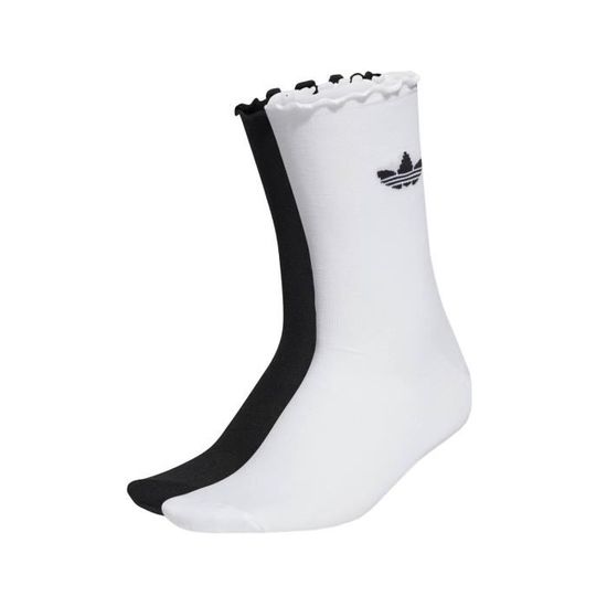 Chaussettes Adidas Volant Blanc Noire Pour Femme Blanc Cdiscount Pret a Porter
