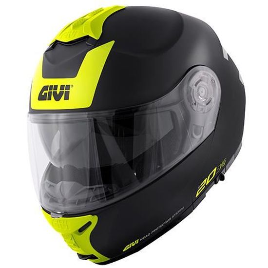 Casque Moto Modulable Transformable Avec Visière Et Pare-Soleil - Homologué ECE Noir Taille S