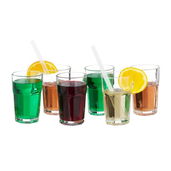 Relaxdays Lot De 4 Verres Vintage 300ml Avec Motifs Floraux - Idéal Eau, Jus Et Cocktails