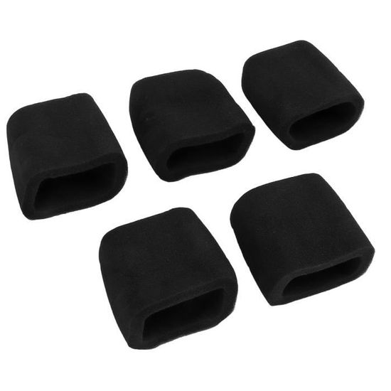 Couvercles Micro Anti-bruit - Lot De 5 - Éponge Et Silicone - Pour Chant, Podcast