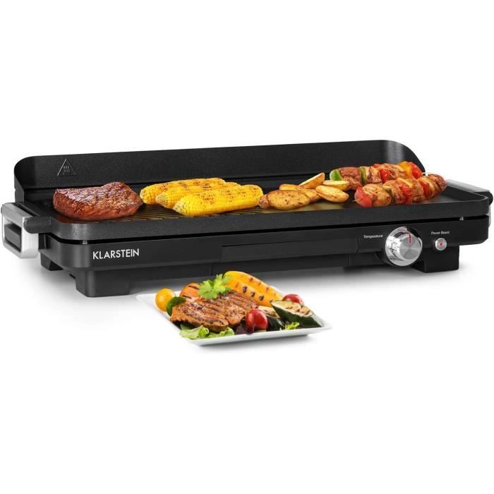 Charleroi Turbo gril de table électrique plancha, 2000 watts, 220240