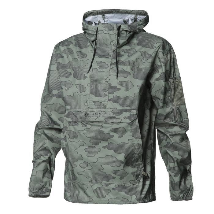 COLUMBIA Veste de randonnée Challenger Windbreaker - Homme - Kaki