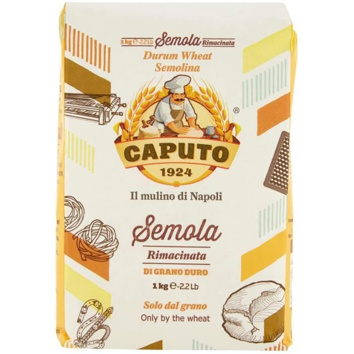 Caputo Semoule de Blé Dur Rimacinata kg 1 - Paquet de 10 pièces