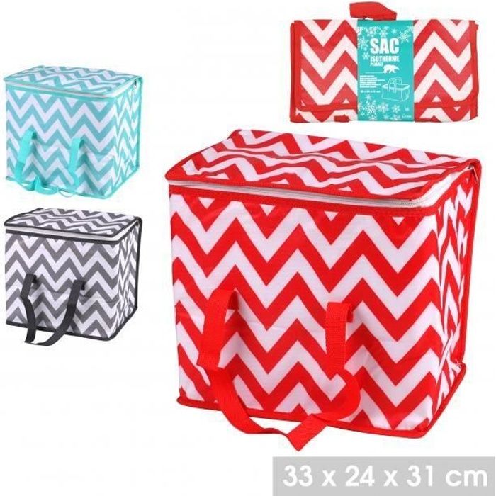 Lot de 2 Glacières Souple Sac Isotherme Repas Lunch Box 20 litres Grande capacité