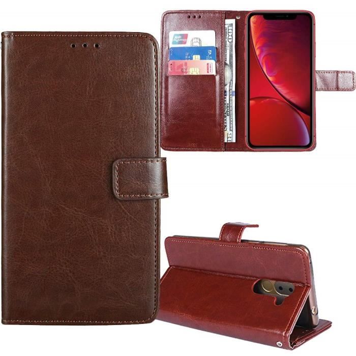Etui antichoc en cuir pour Doro 1360 Marron