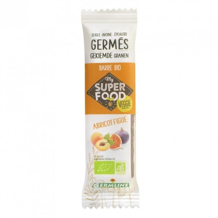 Barre céréales germées abricot-figue 33gr - GermLine