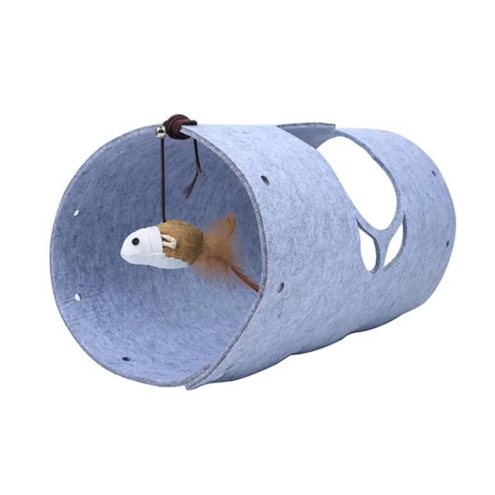 1 pc Tunnel créatif pliable souris drôle interactif chat jouant jouet fournitures pour AIRE DE JEU - TAPIS DE JEU - TUNNEL DE JEU