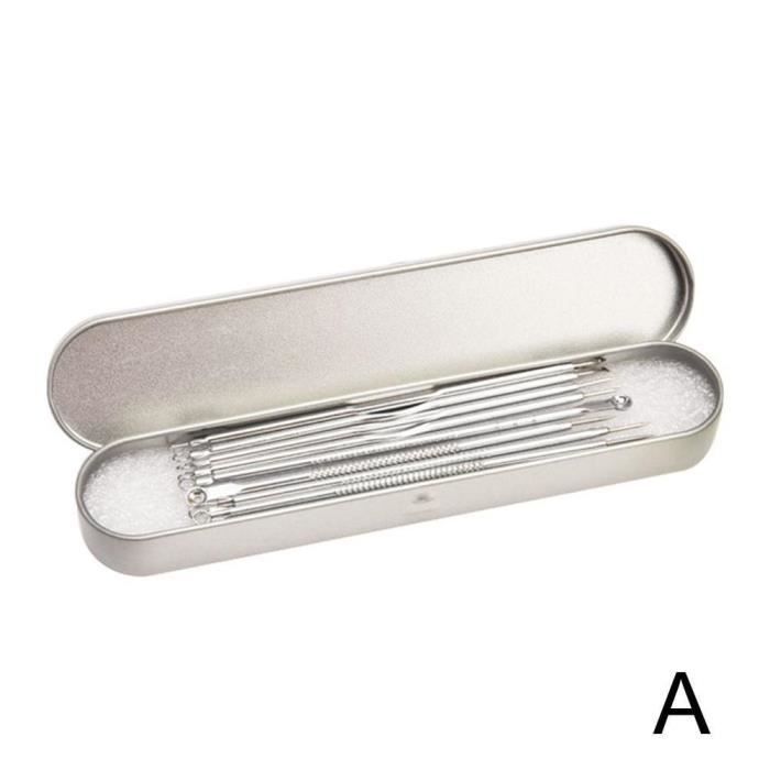 APPAREIL DE MASSAGE MANUEL,Aiguilles de dissolvant de points noirs d'acné pour enlever les points noirs, outil noir G6M3 - Type A