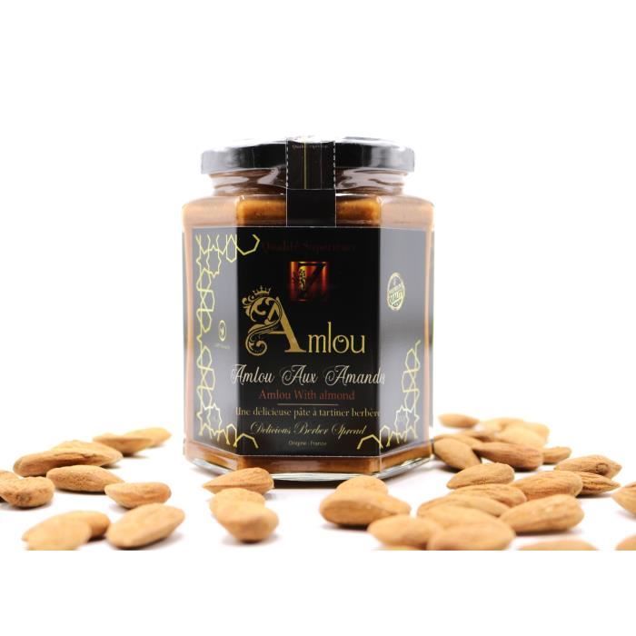 Pate à tartiner Amlou a l'amande (bio) 100% Naturelle.300g