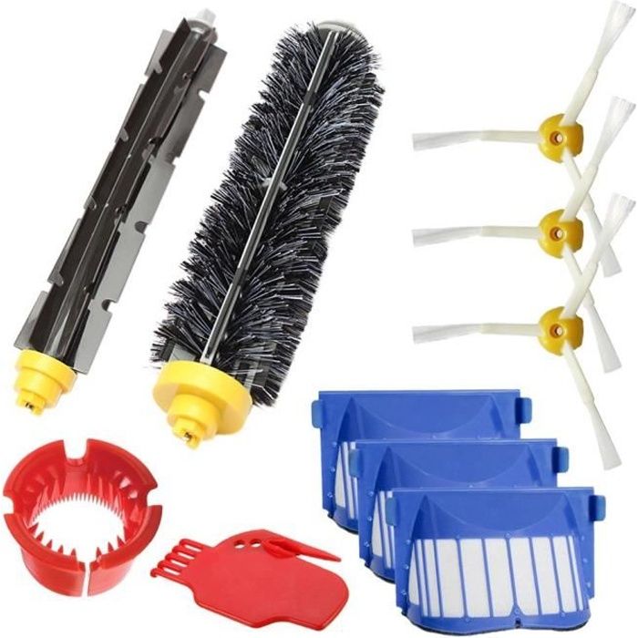 Remplaçant Brosse Kit Pièces accessoires pour iRobot Roomba Series pour 585 589 600 605 610 615 616 620 621 625 630 631 632 639 650