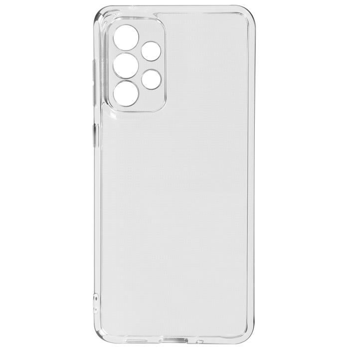 Coque Samsung Galaxy A33 5G Flexible Fine et Légère Transparent Blanc
