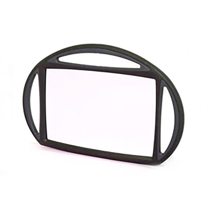 Beautélive Miroir coiffure rectangulaire 3 poignées Noir