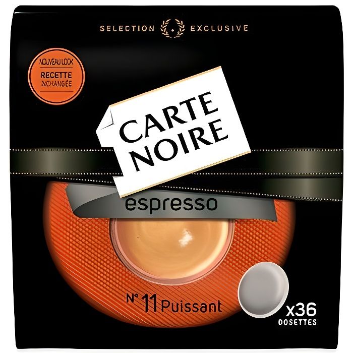 CARTE NOIRE Dosettes Espresso Puissant N°11 x36 - 250 g