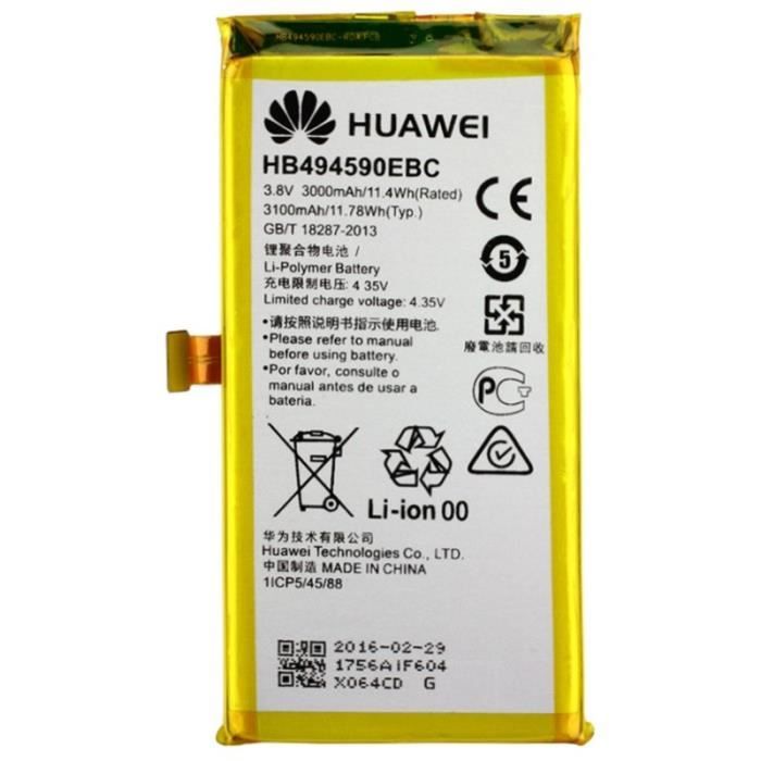 Batterie Huawei Honor 7 HB494590EBC 3000mah