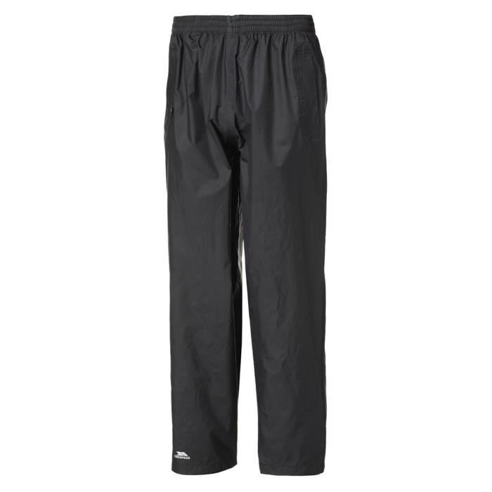 TRESPASS Pantalon de randonnée Qikpac Pant - Mixte - Noir