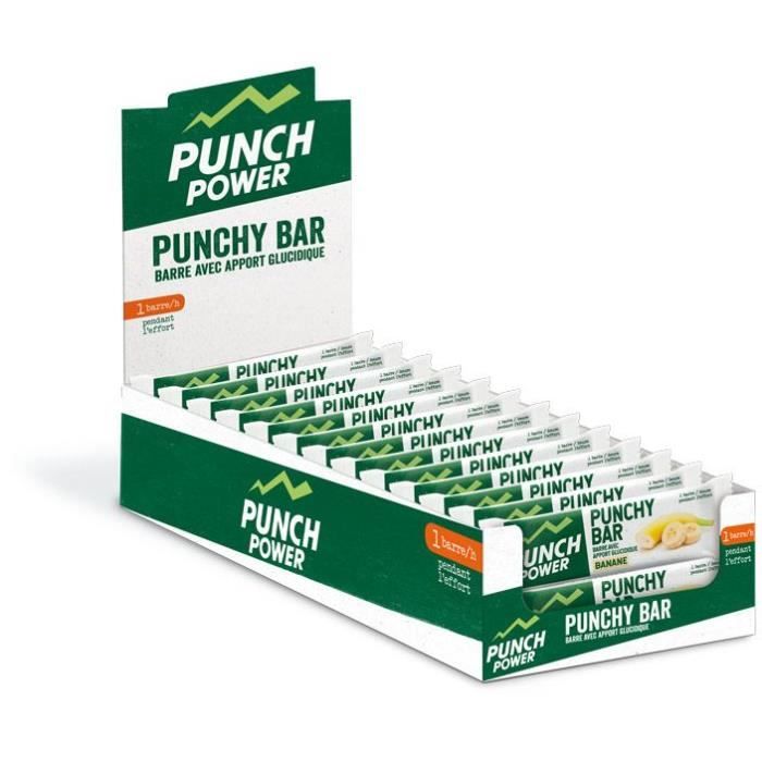 PUNCH POWER PUNCHY BAR BANANE - PRÉSENTOIR 40 BARRES