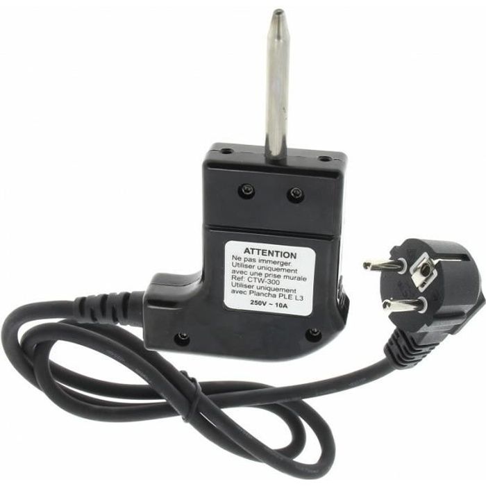 Cable alimentation + thermostat ctw-300 pour Plancha Thomson, Plancha Solac, Plancha Silvercrest - 3665392063339