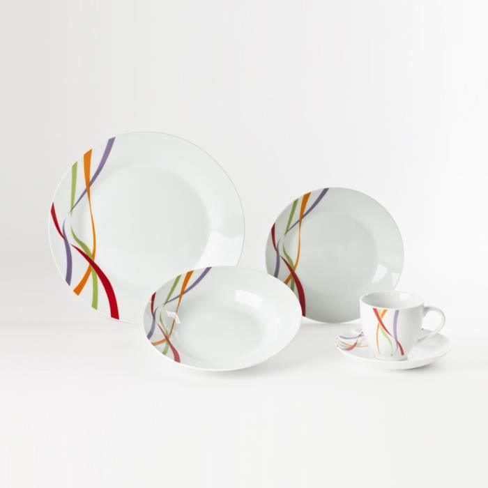 TREND'UP - SERVICE 30 PIECES PORCELAINE FIESTA
